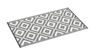 Tappeto da esterno KALUA 150 x 90 cm grigio/bianco