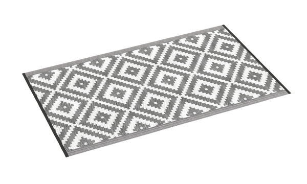 Tappeto da esterno KALUA 150 x 90 cm grigio/bianco