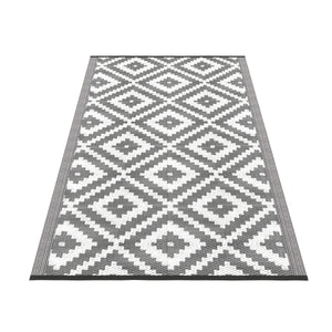 Tappeto da esterno KALUA 150 x 90 cm grigio/bianco
