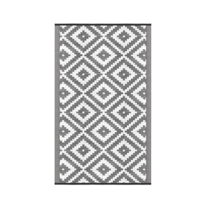 Tappeto da esterno KALUA 150 x 90 cm grigio/bianco