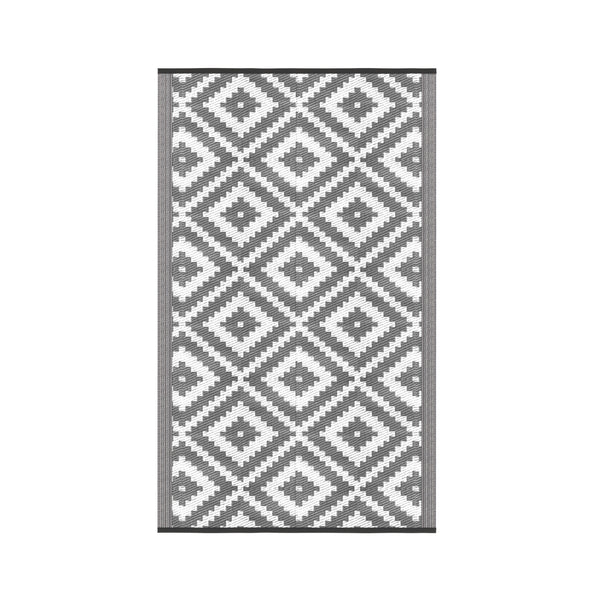 Tappeto da esterno KALUA 150 x 90 cm grigio/bianco