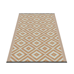 Tappeto da esterno KALUA 180 x 120 cm beige/bianco