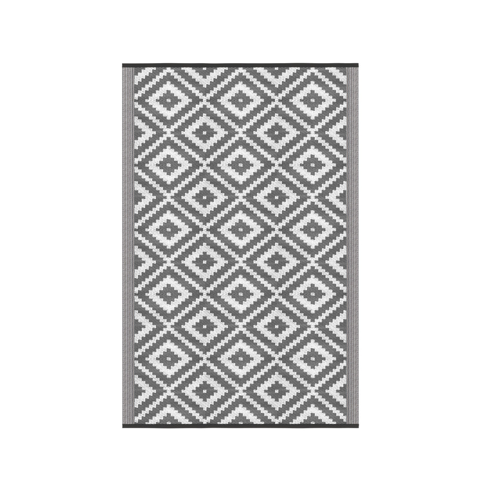 Outdoor rug KALUA 180 x 120 cm grey/white