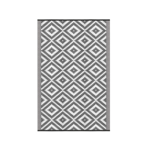 Tappeto da esterno KALUA 180 x 120 cm grigio/bianco