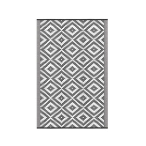Outdoor Teppich KALUA 240 x 150 cm grau/weiss