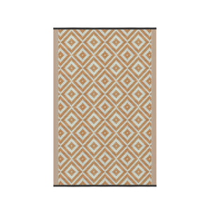 Outdoor Teppich KALUA 270 x 180 cm beige/weiss