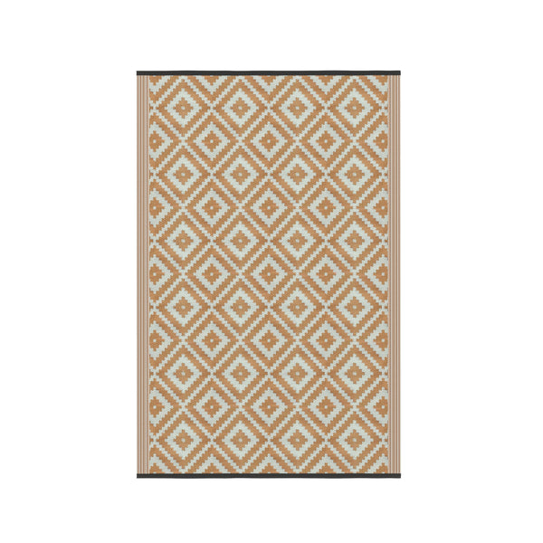 Outdoor Teppich KALUA 270 x 180 cm beige/weiss