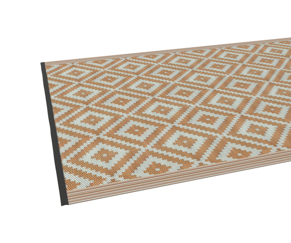 Outdoor Teppich KALUA 270 x 180 cm beige/weiss