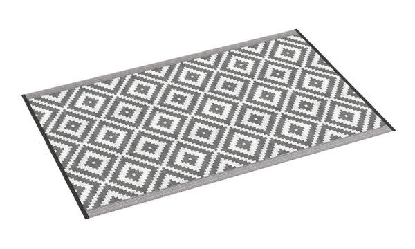 Tappeto da esterno KALUA 270 x 180 cm grigio/bianco
