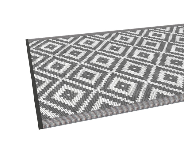 Tappeto da esterno KALUA 270 x 180 cm grigio/bianco