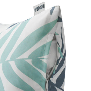 Outdoorkissen LEAF mint/grau 45 x 45 cm