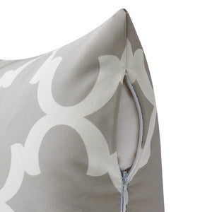 Outdoorkissen PATI grau/weiss 45 x 45 cm