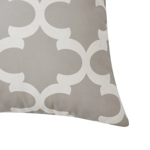 Outdoorkissen PATI grau/weiss 45 x 45 cm