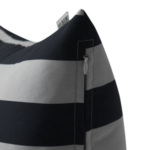 Outdoorkissen SILAS grau/schwarz 50 x 30 cm