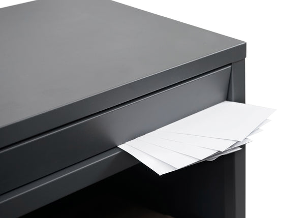 Paketkasten Paketbox, Paketbriefkasten Briefkasten ~ verzinkt anthrazit
