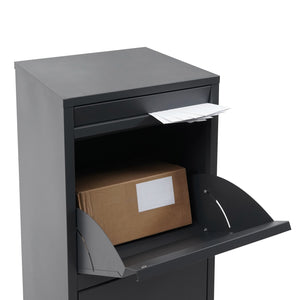 Paketkasten Paketbox, Paketbriefkasten Briefkasten ~ verzinkt anthrazit