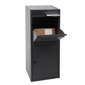 Paketkasten Paketbox, Paketbriefkasten Briefkasten ~ verzinkt anthrazit