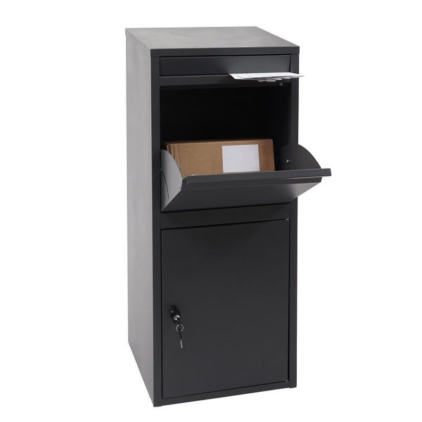 Paketkasten Paketbox, Paketbriefkasten Briefkasten ~ verzinkt anthrazit