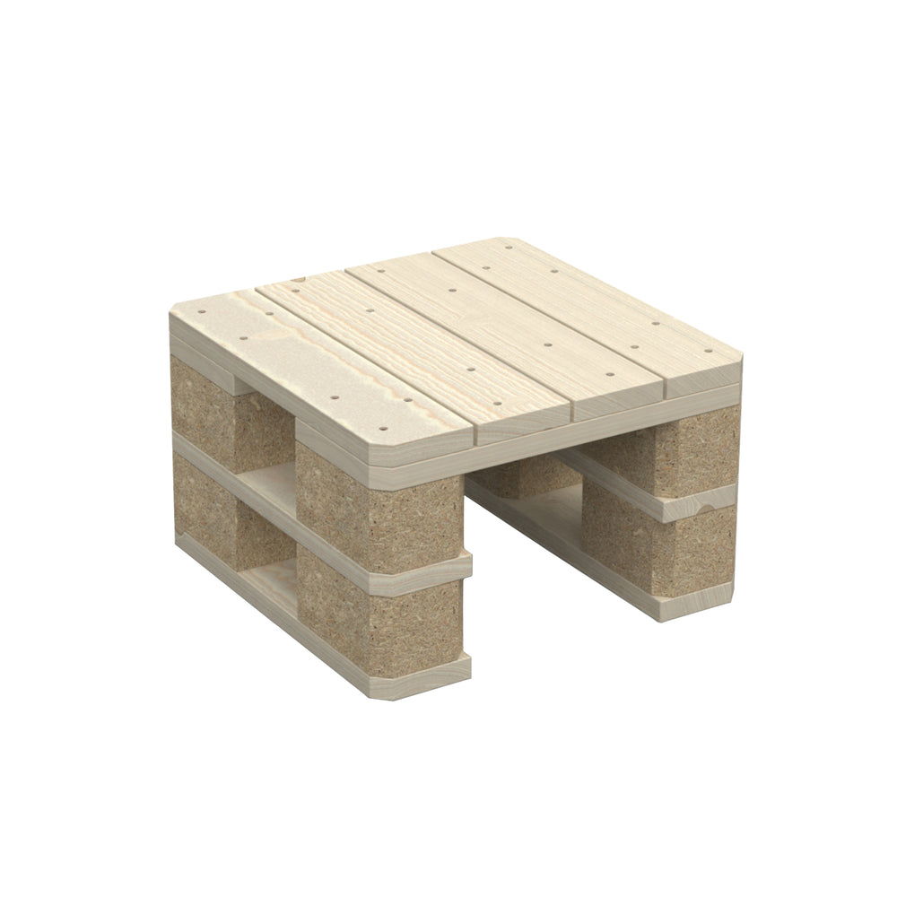 Comodino in pallet 40 x 40 cm
