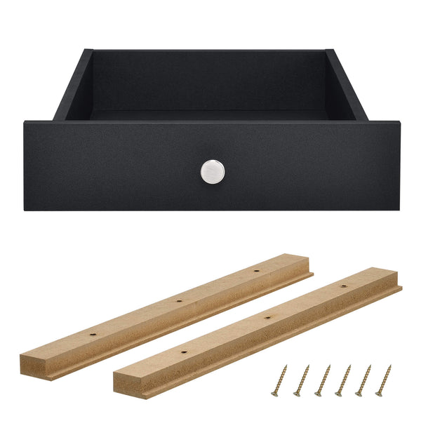 Schublade 1x für Europaletten-Möbeln DIY  Schwarz