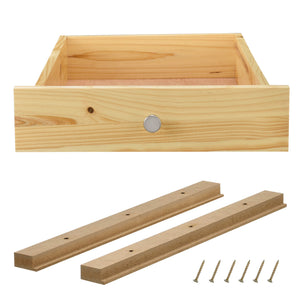 Schublade 1x für Europaletten-Möbeln DIY Holz Natur
