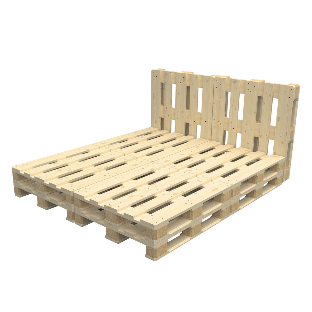 Letto pallet 180 x 200 cm con testiera
