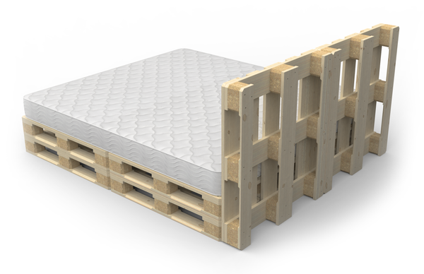 Palettenbett Komplett-Set 180 x 200 cm