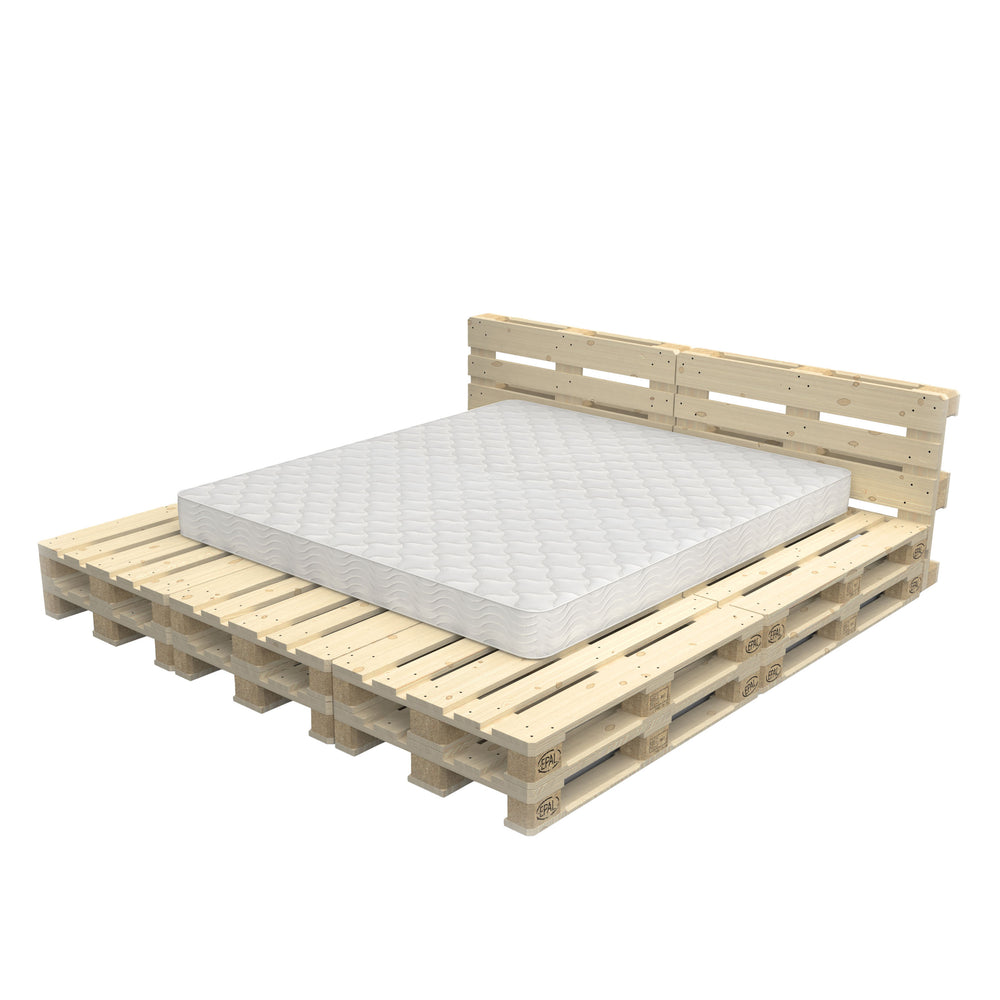 Letto pallet 240 x 240 cm set completo