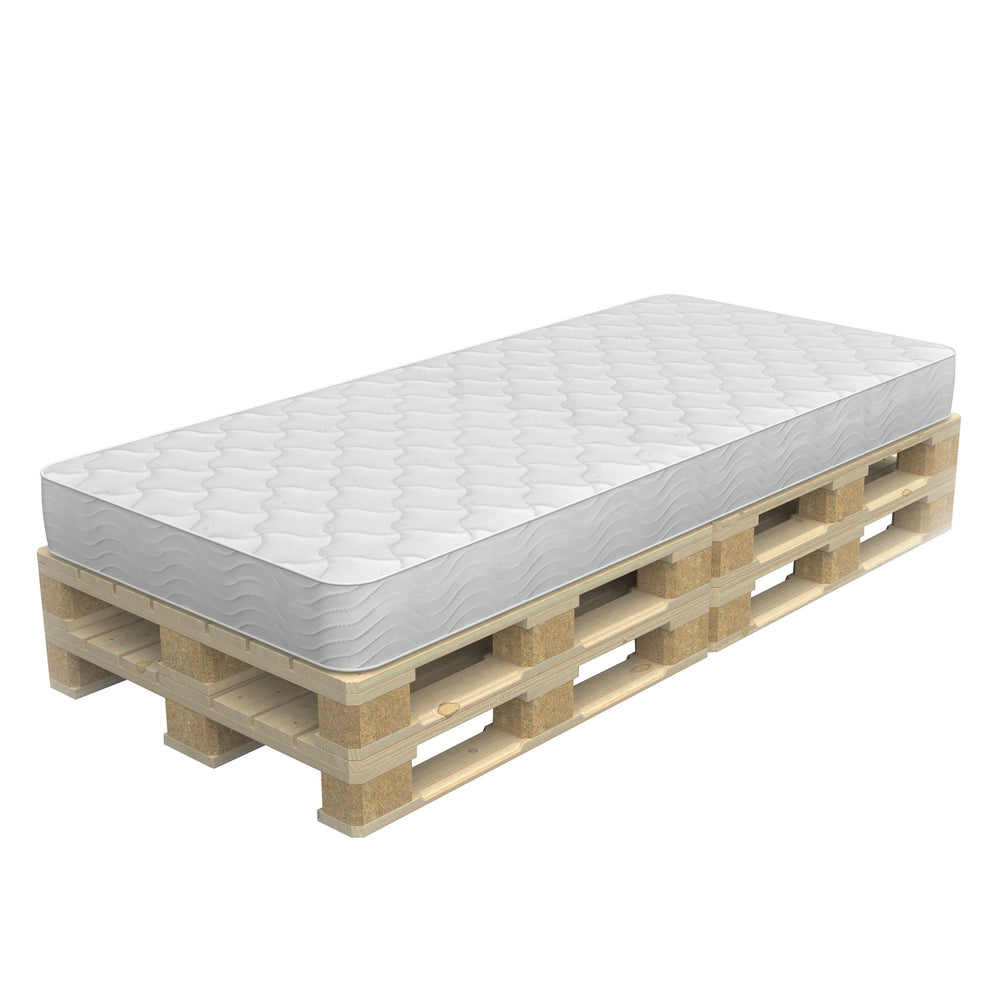 Letto pallet incluso materasso 90 x 200 cm