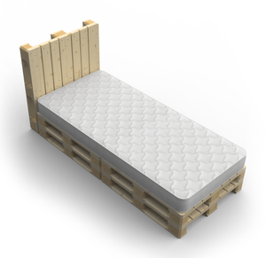 Palettenbett Komplett-Set 90 x 200 cm