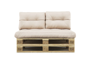 Palettenlounge MELIDE inkl. Kissen beige