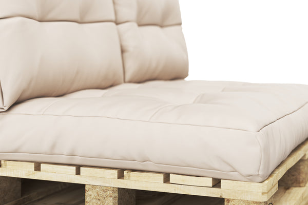 Palettenlounge MELIDE inkl. Kissen beige