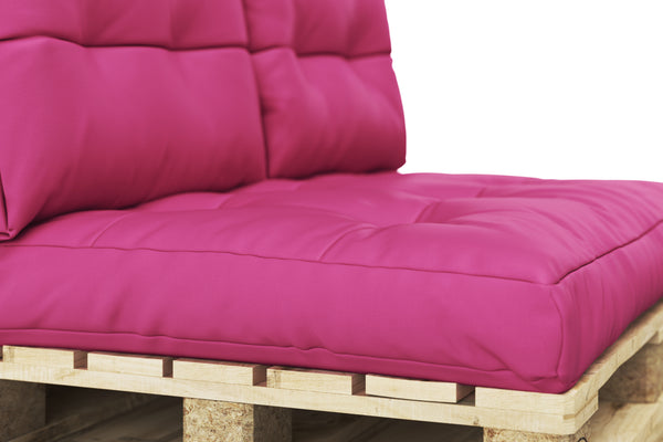 Palettenlounge MELIDE inkl. Kissen pink