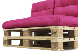 Palettenlounge MELIDE inkl. Kissen pink