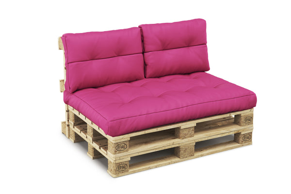Palettenlounge MELIDE inkl. Kissen pink