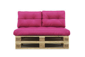 Palettenkissen Set 3-teilig pink