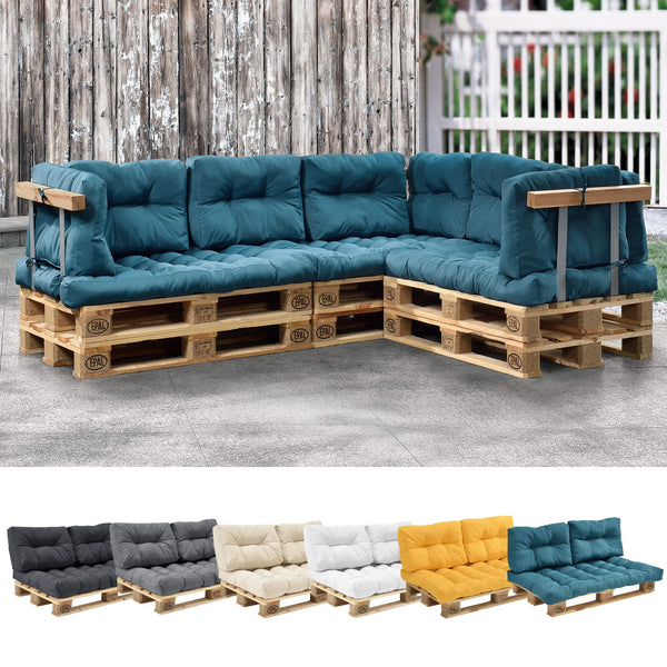 Rückenkissen für Palettenmöbel Comfy 40x60x12 cm Türkis
