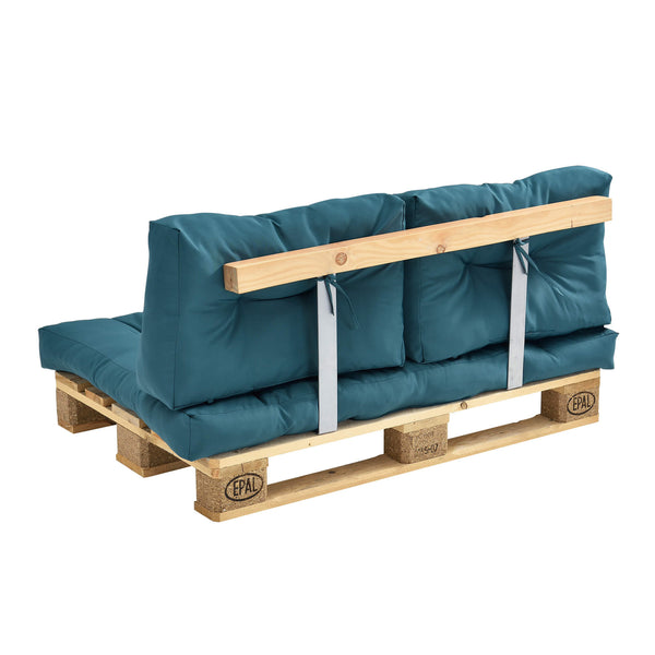 Rückenkissen für Palettenmöbel Comfy 40x60x12 cm Türkis