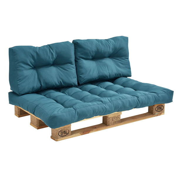 Rückenkissen für Palettenmöbel Comfy 40x60x12 cm Türkis
