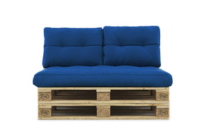 Palettenkissen Set 3-teilig blau
