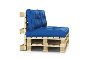Palettenlounge MELIDE inkl. Kissen blau