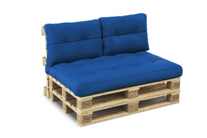 Palettenkissen Set 3-teilig blau