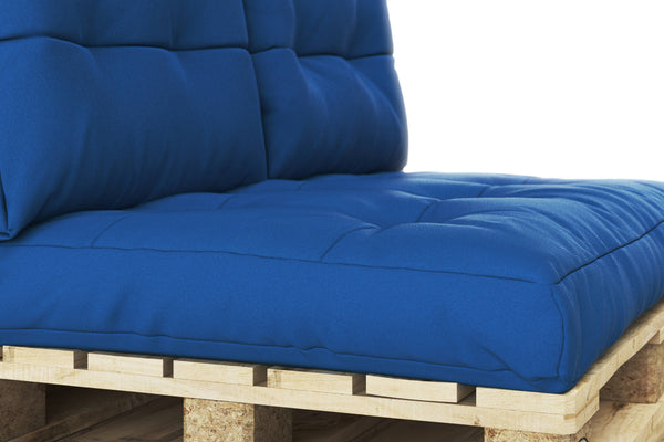 Palettenlounge MELIDE inkl. Kissen blau