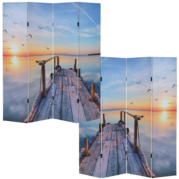 Paravent Raumteiler 180x160cm Sonnenuntergang