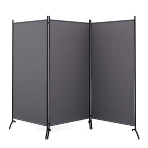 Paravent à 3 panneaux, 255 x 180 cm, anthracite