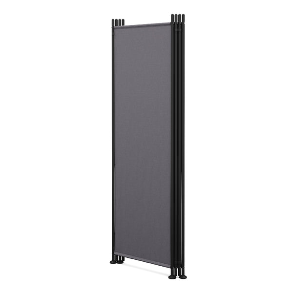 Paravent à 4 panneaux, 215 x 170 cm, anthracite