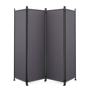 Paravent à 4 panneaux, 215 x 170 cm, anthracite