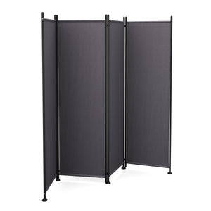 Paravent à 4 panneaux, 215 x 170 cm, anthracite