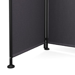 Paravent à 4 panneaux, 215 x 170 cm, anthracite