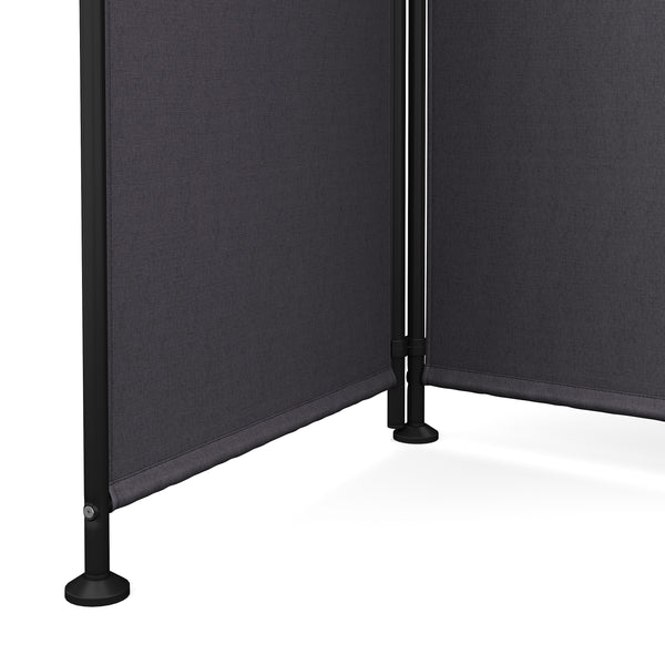 Paravent à 4 panneaux, 215 x 170 cm, anthracite